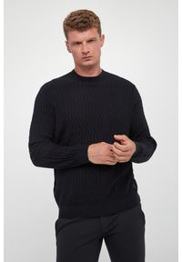 Armani Exchange - Sweter męski z wełny dziewiczej ARMANI EXCHANGE. Materiał: wełna #1
