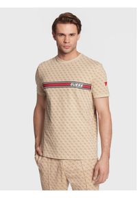 Guess T-Shirt Jamey Z2BI09 J1314 Beżowy Regular Fit. Kolor: beżowy. Materiał: bawełna #1