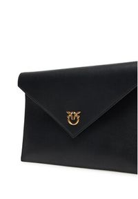Pinko - PINKO Torebka Flat Purse Handle AI 25-26 PCPL104820 A0F1 Czarny. Kolor: czarny. Materiał: skórzane #5