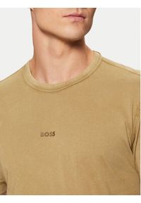 BOSS T-Shirt Tokks 50502173 Beżowy Regular Fit. Kolor: beżowy. Materiał: bawełna #4