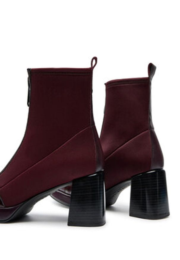 Hispanitas Botki Soho-I24 HI243658 Bordowy. Kolor: czerwony. Materiał: skóra