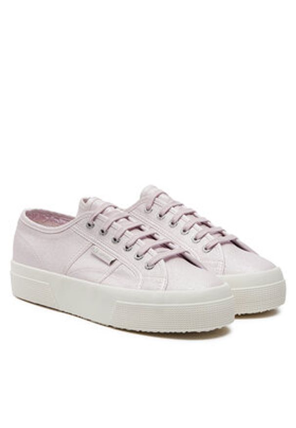 Superga Tenisówki Platform Pearl Matte Canv 2740 S21362W Fioletowy. Kolor: fioletowy. Materiał: materiał. Obcas: na platformie