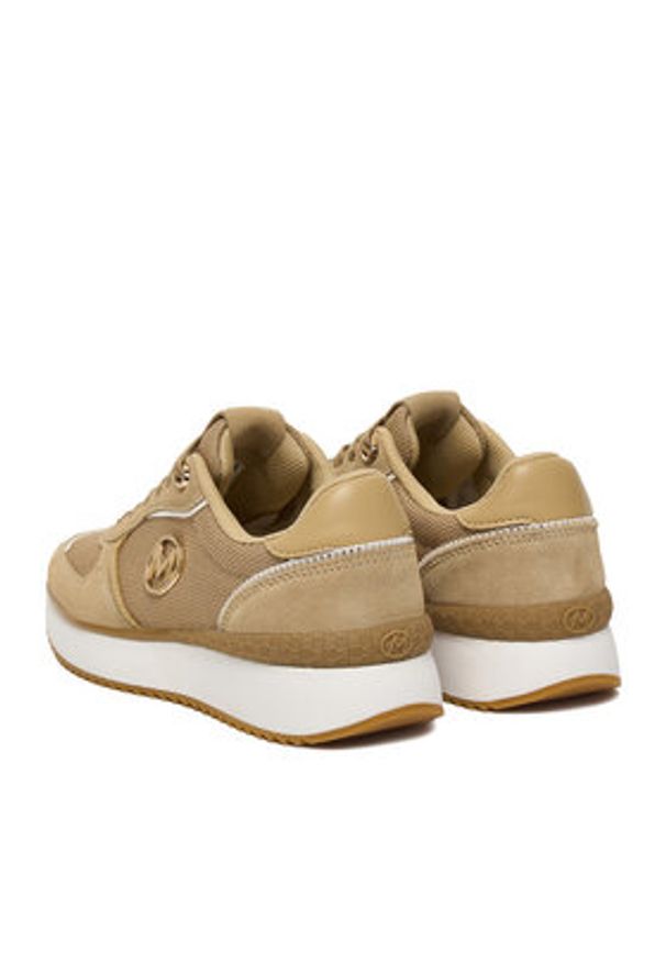 MEXX Sneakersy EO-MI001011461W Beżowy. Kolor: beżowy. Materiał: materiał