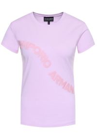 Emporio Armani T-Shirt 3H2T6F 2JQAZ 0322 Różowy Regular Fit. Kolor: różowy. Materiał: bawełna #2