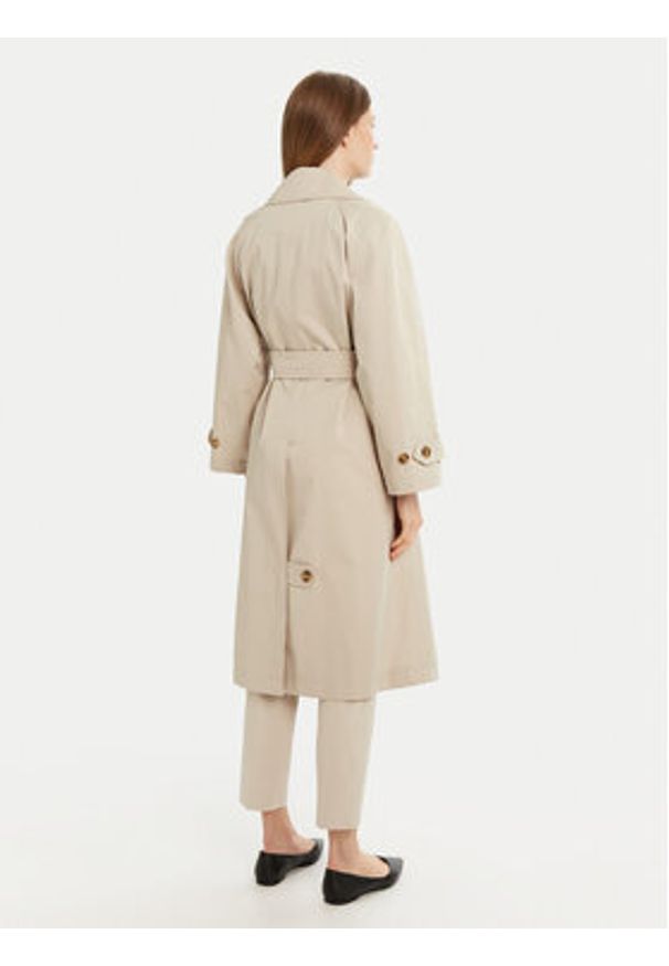 Marella Trencz Grolla 2513021051 Beżowy Regular Fit. Kolor: beżowy. Materiał: bawełna