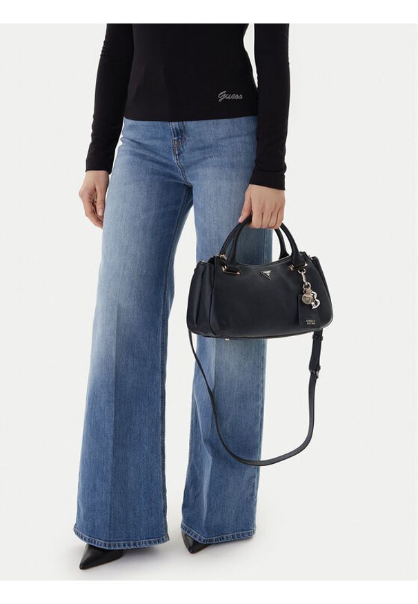 Guess Torebka Evie HWBG96 64060 Czarny. Kolor: czarny. Materiał: skórzane