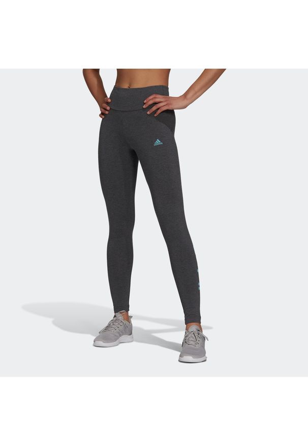 Legginsy fitness damskie Adidas. Materiał: bawełna, elastan. Sport: fitness