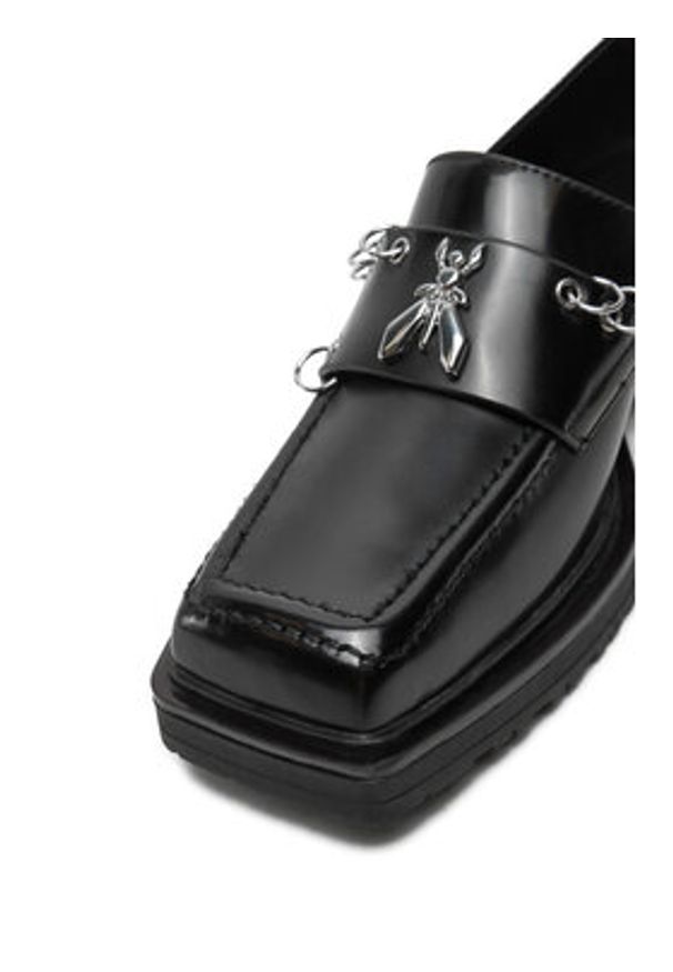 Patrizia Pepe Loafersy 2Z0014/L084-K103 Czarny. Kolor: czarny. Materiał: skóra