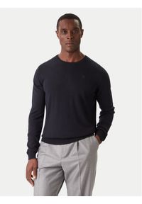 Karl Lagerfeld - KARL LAGERFELD Sweter 655000 554399 Granatowy Slim Fit. Typ kołnierza: dekolt w karo. Kolor: niebieski. Materiał: wełna #1
