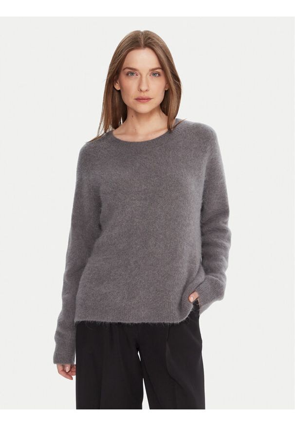 Kontatto Sweter 3M0863C Szary Relaxed Fit. Kolor: szary. Materiał: syntetyk