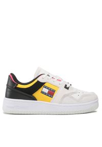 Tommy Jeans Sneakersy Bastke Wmn EN0EN02052 Écru. Materiał: skóra, zamsz