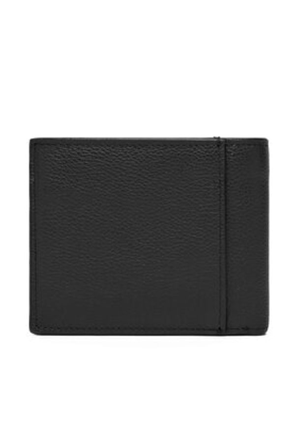 Calvin Klein Duży Portfel Męski Micropebble Billfold W Coin LV04D1033G Czarny. Kolor: czarny. Materiał: skóra