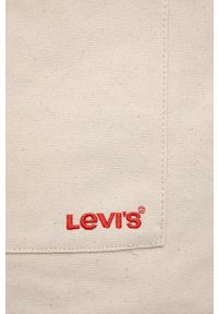 Levi's® - Levi's torba bawełniana kolor beżowy. Kolor: beżowy. Materiał: bawełna #3