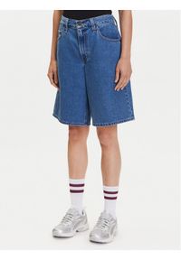 Levi's® Szorty jeansowe 000MJ-0001 Niebieski Baggy Fit. Kolor: niebieski. Materiał: bawełna