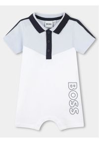 BOSS - Boss Romper J50781 Biały. Kolor: biały. Materiał: bawełna
