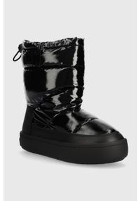 Tommy Jeans śniegowce TJW WINTER BOOT kolor czarny EN0EN02252. Nosek buta: okrągły. Kolor: czarny. Materiał: guma. Szerokość cholewki: normalna #2