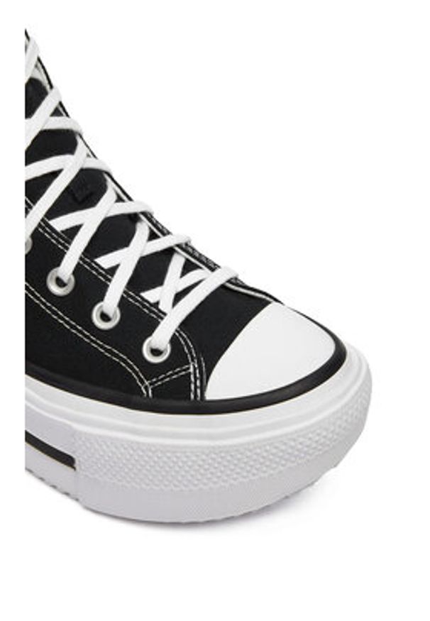 Converse Trampki Chuck Taylor All Star Lift Double Stack A12975C Czarny. Kolor: czarny. Materiał: materiał