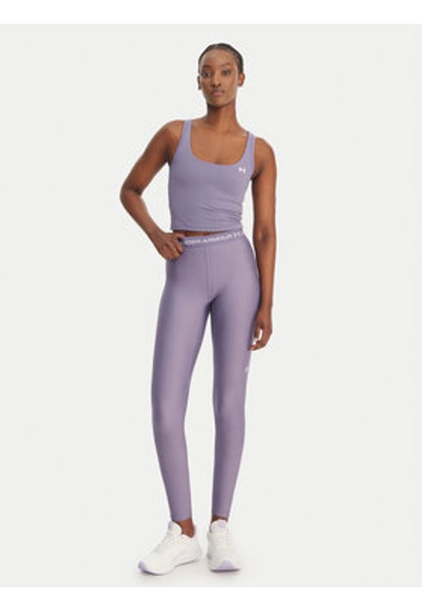 Under Armour Legginsy HeatGear® 6010002 Fioletowy Slim Fit. Kolor: fioletowy. Materiał: syntetyk