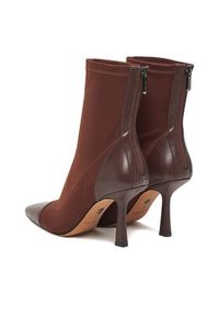 Nine West Botki CEO-NOURA-01 Brązowy. Kolor: brązowy. Materiał: materiał #4
