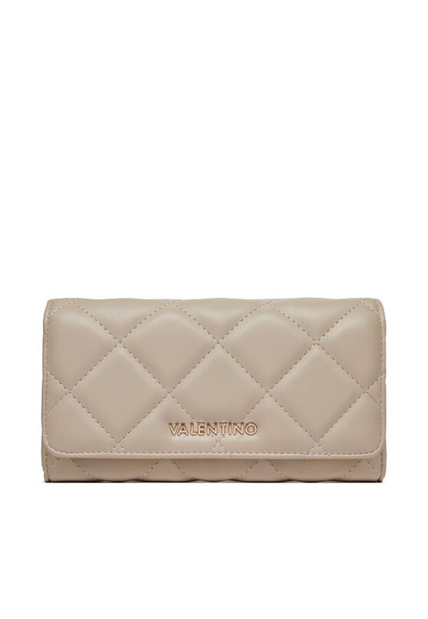 VALENTINO - Valentino Duży Portfel Damski Ocarina VPS3KK113R Écru. Materiał: skóra