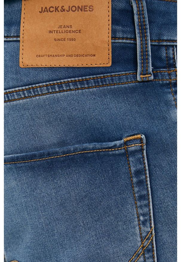 Jack & Jones - Szorty jeansowe. Okazja: na co dzień. Kolor: niebieski. Materiał: jeans. Styl: casual