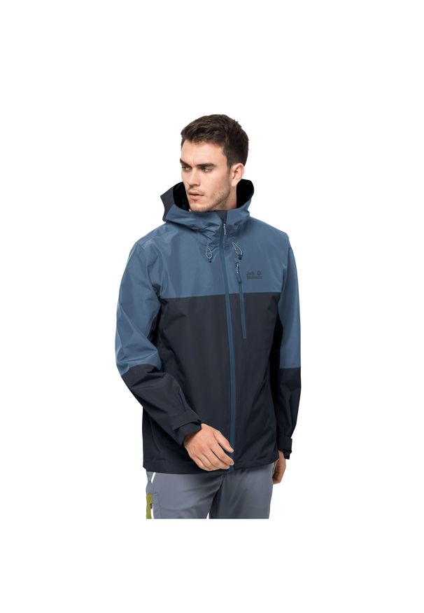 Kurtka wodoodporna Jack Wolfskin Peak. Kolor: niebieski