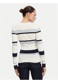 Guess Sweter W5GR18 Z2NQ2 Écru Slim Fit. Materiał: wiskoza #3