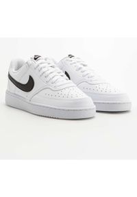 Buty do chodzenia damskie Nike Court Vision. Okazja: na co dzień. Kolor: czarny, biały, wielokolorowy. Materiał: skóra. Model: Nike Court. Sport: turystyka piesza
