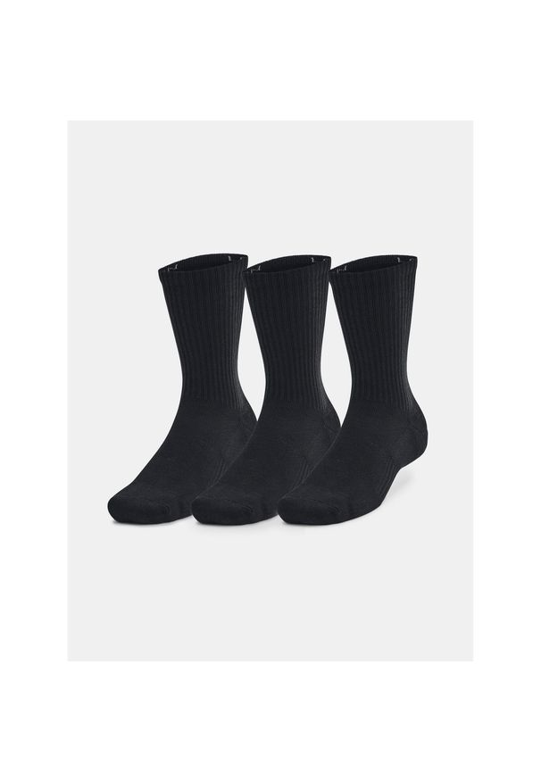 Skarpety Under Armour Training Cotton Crew 3. Kolor: czarny. Sport: fitness