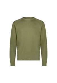 Lee - LEE MĘSKI SWETER CLEAN RAGLAN SWEATER MERCANTILE GREEN 112355673. Długość rękawa: raglanowy rękaw