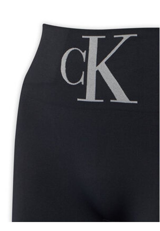 Calvin Klein Legginsy 701233380 Czarny Slim Fit. Kolor: czarny. Materiał: syntetyk