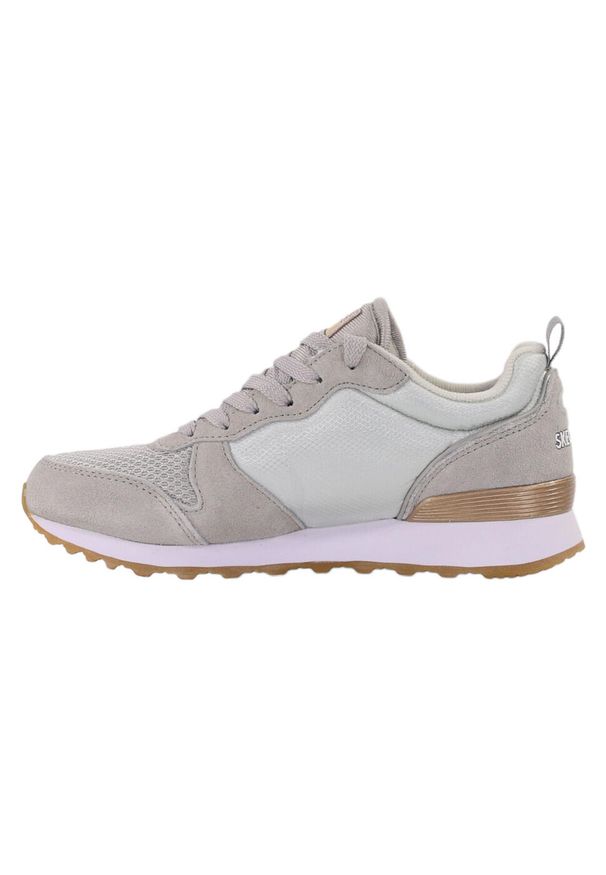 skechers - Buty na co dzień damskie SKECHERS RETROS OG 85 skóra. Okazja: na co dzień. Kolor: szary. Materiał: skóra. Model: Skechers Sport. Sport: turystyka piesza