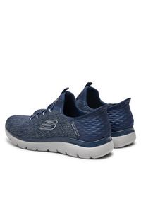 skechers - Skechers Sneakersy Key Pace 232469 NVY Granatowy. Kolor: niebieski. Materiał: materiał #4