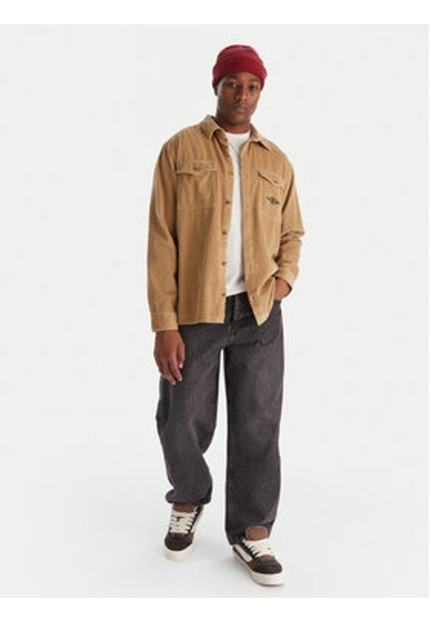 Billabong Koszula Bong Days EBYWT03015 Khaki Regular Fit. Kolor: brązowy. Materiał: bawełna
