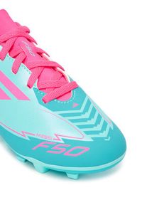 Adidas - adidas Buty do piłki nożnej F50 Club Messi Firm/Multi-Ground IH0932 Turkusowy. Kolor: turkusowy. Materiał: skóra #5