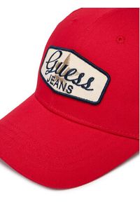 Guess Jeans Czapka z daszkiem M5RZ17 WF8V1 Czerwony. Kolor: czerwony. Materiał: bawełna #2