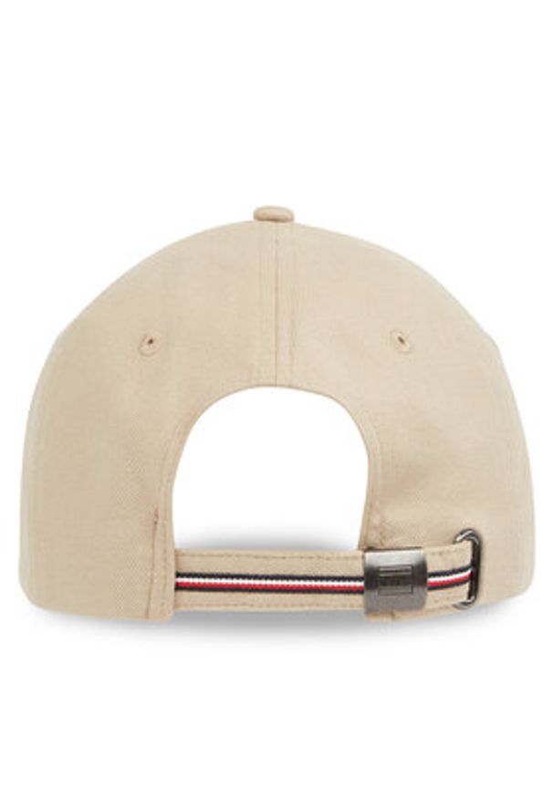 TOMMY HILFIGER - Tommy Hilfiger Czapka z daszkiem Th Corp Flannel 6 Panel Cap AM0AM13164 Beżowy. Kolor: beżowy. Materiał: materiał, bawełna