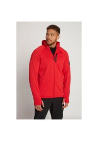 JAY-PI - Męska Kurtka softshell FLEXNAMIC® outdoor strona wewnętrzna z polaru. Kolekcja: plus size. Kolor: czerwony. Materiał: elastan, poliester, materiał. Sport: outdoor