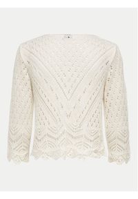 JDY Sweter New Sun 15212788 Biały Regular Fit. Kolor: biały. Materiał: syntetyk