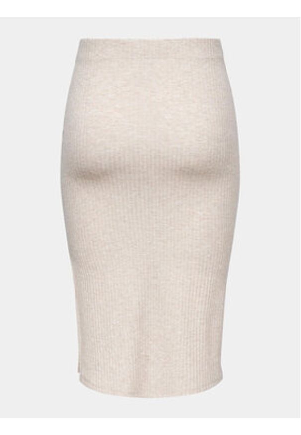 only - ONLY Spódnica ołówkowa Emma 15233600 Beżowy Slim Fit. Kolor: beżowy. Materiał: syntetyk