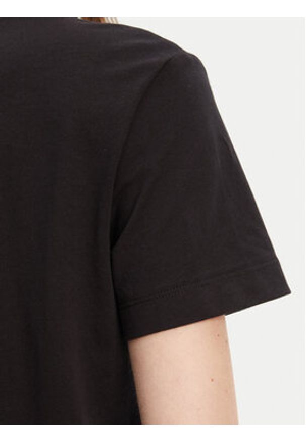Calvin Klein T-Shirt LV044C905G Czarny Regular Fit. Kolor: czarny. Materiał: bawełna