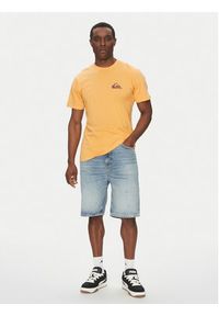 Quiksilver T-Shirt EQYZT08042 Pomarańczowy Regular Fit. Kolor: pomarańczowy. Materiał: bawełna #5