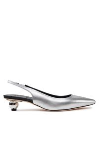 Weekend Max Mara Czółenka Gallico 2515521034600 Srebrny. Kolor: srebrny. Materiał: skóra