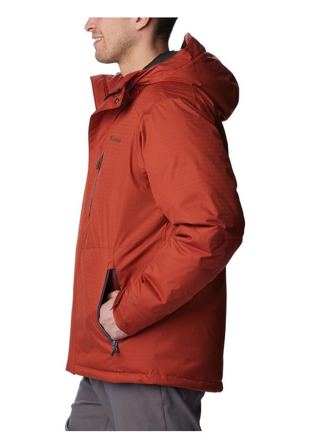 columbia - Płaszcz zimowy męski Columbia Oak Harbor Insulated. Kolor: czerwony. Technologia: Omni-Heat (Columbia). Sezon: zima