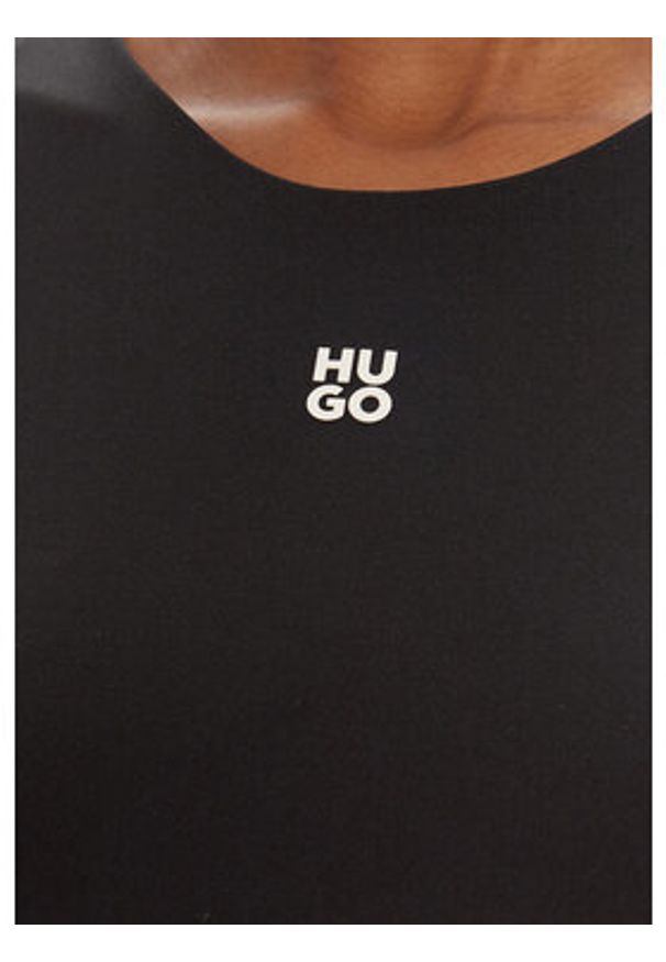Hugo - HUGO Body Dasiel 50545196 Czarny Slim Fit. Kolor: czarny. Materiał: syntetyk