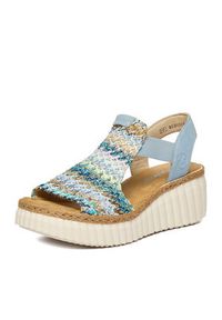 Rieker Sandały CEO-69172-91 Niebieski. Kolor: niebieski. Materiał: materiał #8