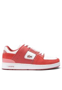 Lacoste Sneakersy Court Cage 747SFA0045 Różowy. Kolor: różowy. Materiał: skóra