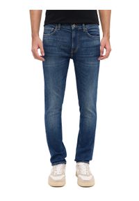 Męskie Spodnie Jeansowe Mustang Style Frisco Skinny Denim Blue 1016307 5000 883