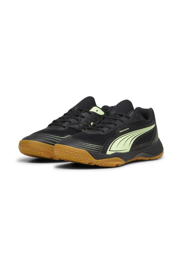 Puma - Halowe buty sportowe Solarflash III PUMA Black Fizzy Apple Yellow. Kolor: żółty, czarny, wielokolorowy. Sport: piłka ręczna