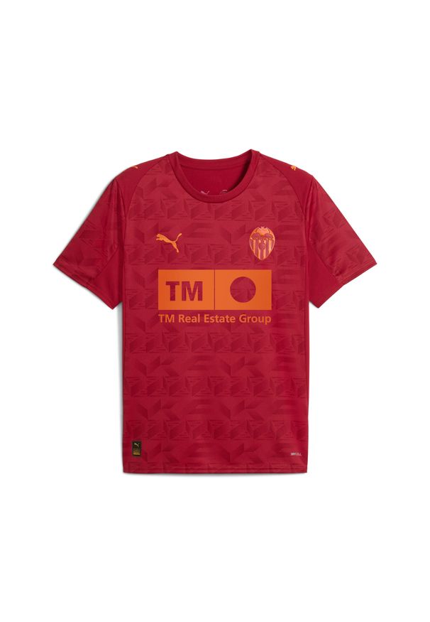 Puma - Koszulka wyjazdowa Valencia CF 2025/26. Kolor: czerwony. Sport: piłka nożna